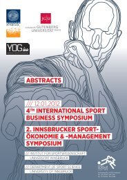 Book of Abstracts - Fachbereich Sport der Universität Mainz ...