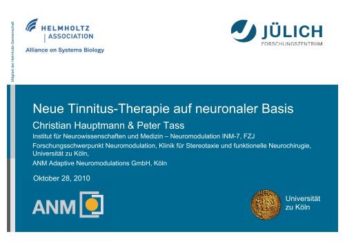 Neue Tinnitus-Therapie auf neuronaler Basis