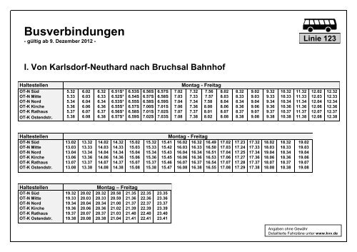 pdf-Download Busfahrplan - in Karlsdorf-Neuthard