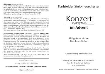 Programmblatt zum Download - Karlsfelder Sinfonieorchester