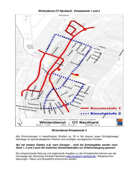 Räum-und Streuplan mit eingeschränktem Winterdienst auf ...