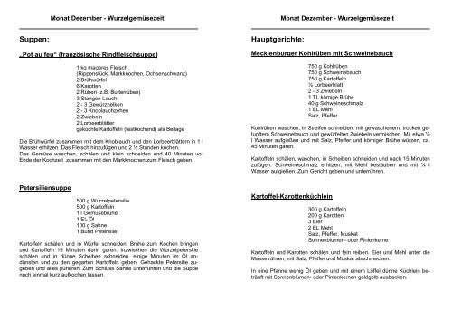 Wurzelgemüse-Rezepte (PDF, 107 KB) - Karlsruhe