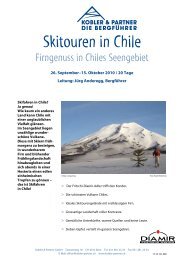 Skitouren in Chile - Diamir