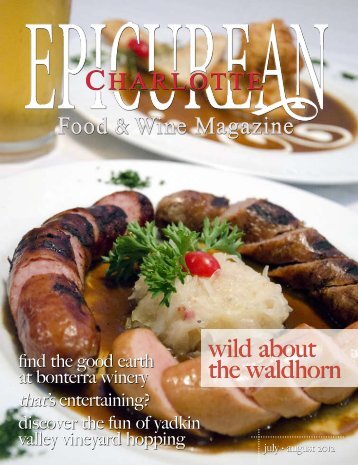 July/August 2012 - Epicurean Charlotte Food & Wine Magazine - Blog