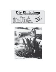 Die Einladung - Evangelischer Kirchenkreis Zossen-Fläming