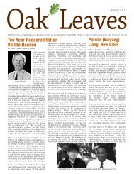 Oak Leaves - Oakwood Friends School