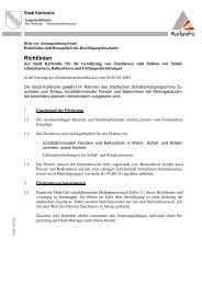 Richtlinien zum städtischen Schallschutzprogramm (PDF ... - Karlsruhe