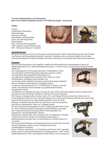 Von der Funktionsanalyse zur Restauration - Prof. Dr. Olaf Winzen