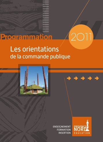 Programmation 2011 - Province Nord