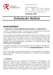 Bulletin_September2007.pdf - Gemeinde Erlinsbach SO