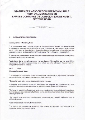 STATUTS DE L'ASSOCIATION ITERCOMMUNALE POUR L - Cottens