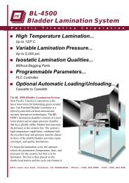 BL-4500 Bladder Lamination System