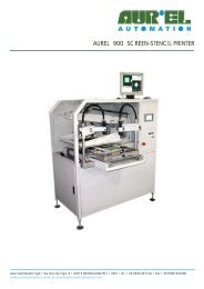 AUREL 900 SCREEN-STENCIL PRINTER