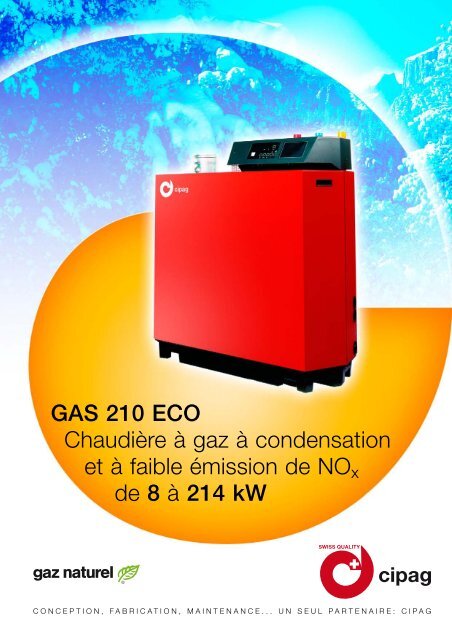GAS 210 ECO Chaudière à gaz à condensation et à faible ... - Cipag