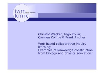 Christof Wecker, Ingo Kollar, Carmen Kohnle & Frank Fischer Web ...