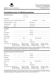 Anmeldeformular für Mietinteressenten (pdf) - Haag und Wild