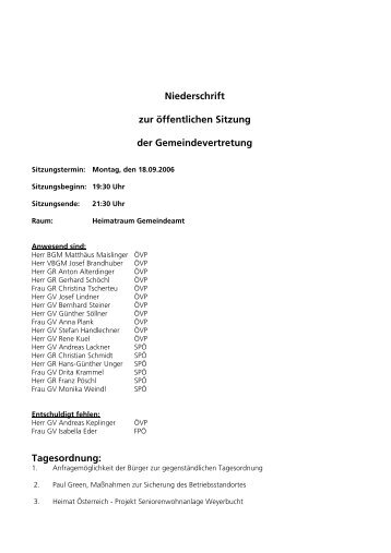 Protokoll von 2006-09-18 - .PDF - Mattsee