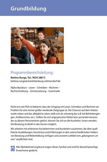 Grundbildung - Volkshochschule City West