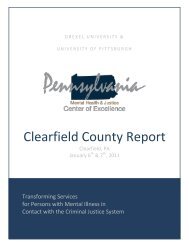 Clearfield County Report - Pennsylvania Mental Health and Justice ...