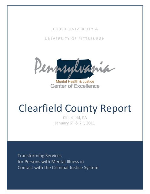 Clearfield County Report - Pennsylvania Mental Health and Justice ...