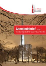 Gemeindebrief 03/2012 - Hauptkirche St. Nikolai