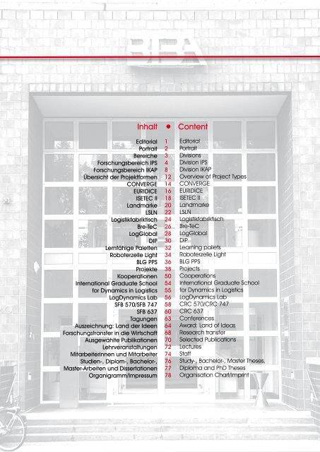 Jahresbericht 2009 - Biba - Universität Bremen