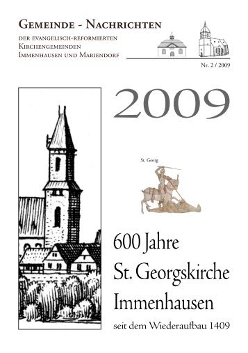 Gemeinde - Nachrichten - Ev. Kirchengemeinden Immenhausen ...