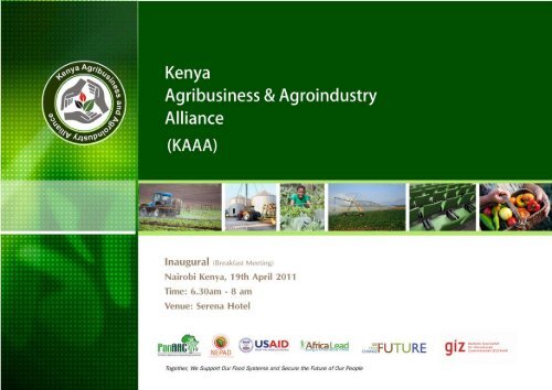 Kenya Private Sector Breakfast Meeting (1.2Mb ~ 3 - FANRPAN