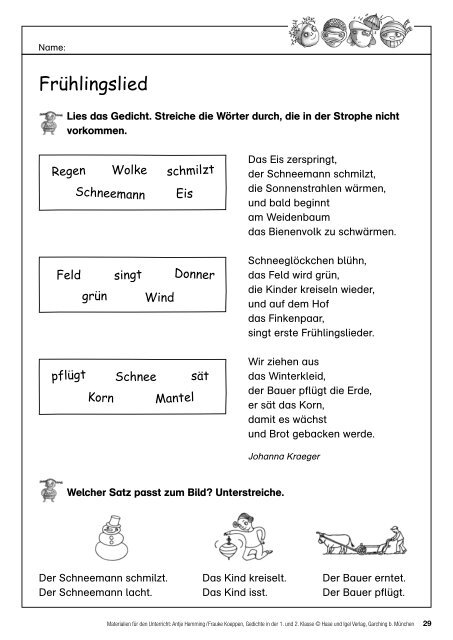 Der igel gedicht