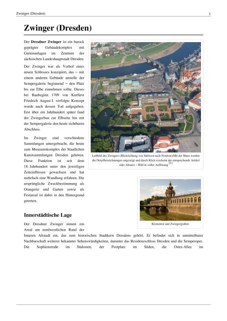 Zwinger Dresden Gfj Hosting De