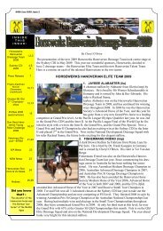 June 2009 Issue 2 - Hanoverian Horse Society of Australia