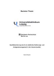 Bachelorarbeit 3 - Steinbeis-Transfer-Institut Medicine and Allied ...