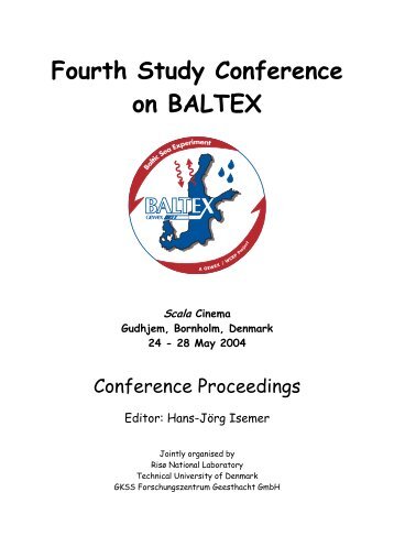 Fourth Study Conference on BALTEX Scala Cinema Gudhjem