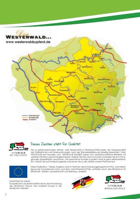 Westerwald-Taunus zu Pferd - Gastgeber Westerwald
