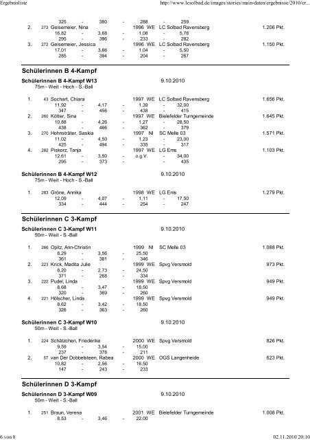 Eintracht Minden Leichtathletik - TGH-Leichtathletik