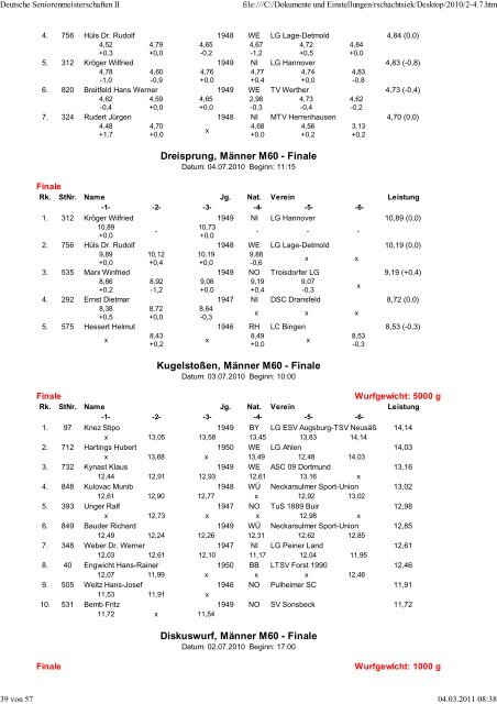 Eintracht Minden Leichtathletik - TGH-Leichtathletik