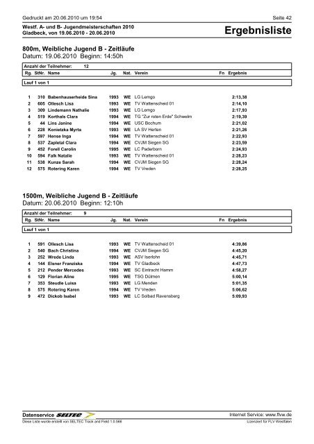 Eintracht Minden Leichtathletik - TGH-Leichtathletik