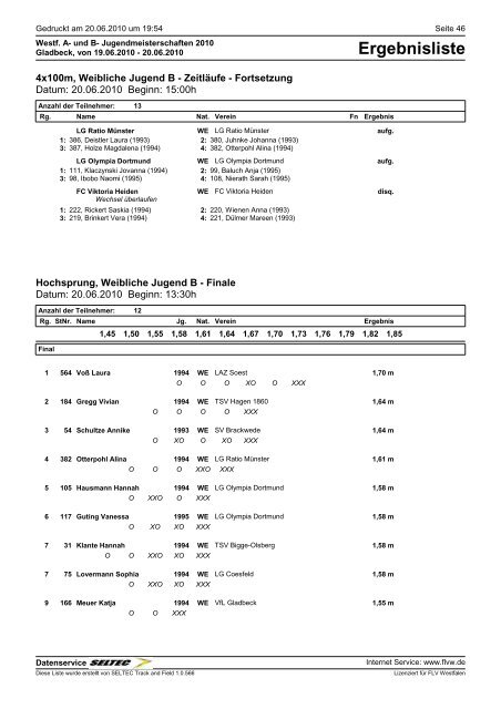 Eintracht Minden Leichtathletik - TGH-Leichtathletik