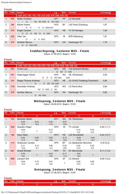 Eintracht Minden Leichtathletik - TGH-Leichtathletik