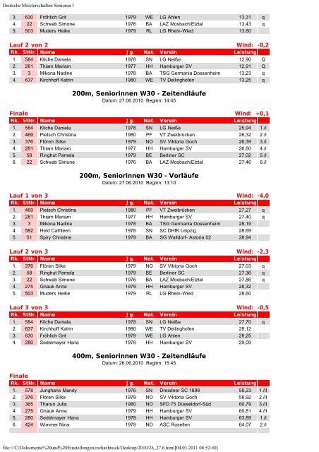 Eintracht Minden Leichtathletik - TGH-Leichtathletik