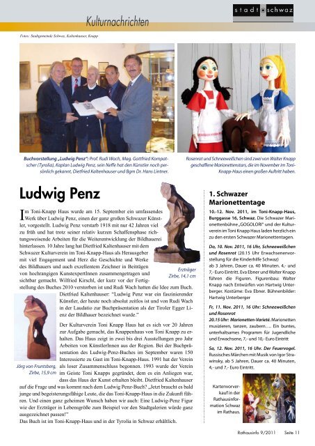 Rathausinfo Nr. 9 2011 - Schwaz