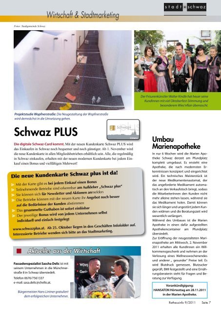 Rathausinfo Nr. 9 2011 - Schwaz