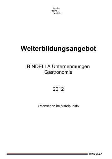 Weiterbildungsangebot - Bindella