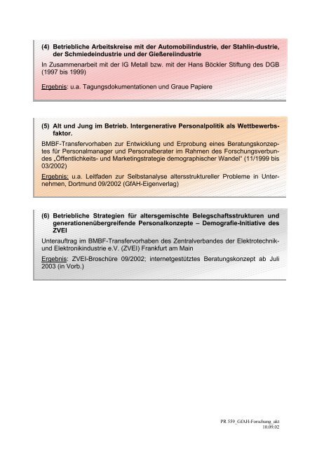 GfAH-Forschung ‚Unternehmen im demografischen ... - Demotrans