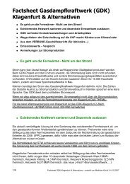 Factsheet Gasdampfkraftwerk (GDK) Klagenfurt ... - Die Grünen