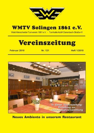 Vereinszeitung - WMTV - Solingen