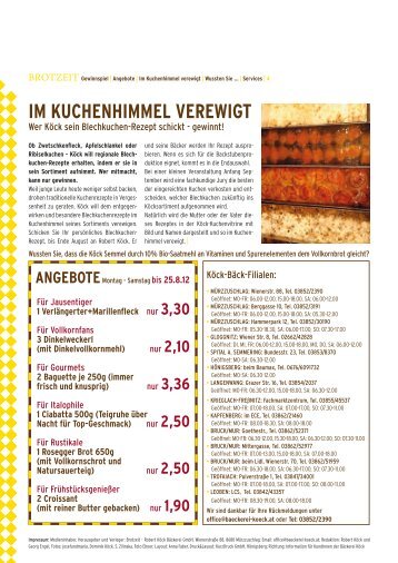 Im KuchENhImmEl vErEWIGT - Bäckerei Köck Mürzzuschlag