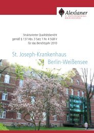 St. Joseph-Krankenhaus Berlin-Weißensee - Krankenhaussuche