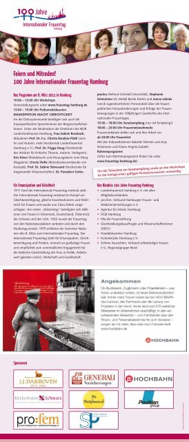 100 Jahre Internationaler Frauentag Hamburg - Hanseatische ...