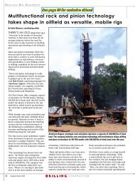 Multifunctional rack and pinion technology takes shape in - Drilling ...